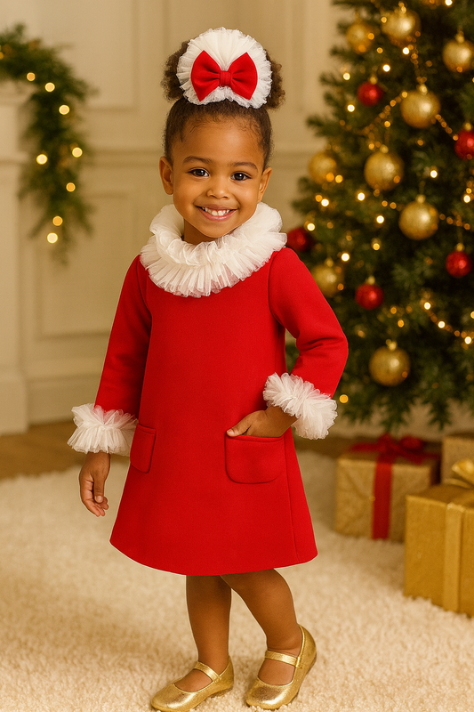 Peppermint Princess Dress | Luxury Holiday Toddler Dress