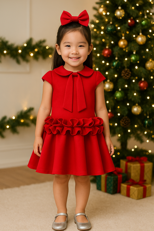 Holiday Cutesy Dress | Luxury Holiday Toddler Dress