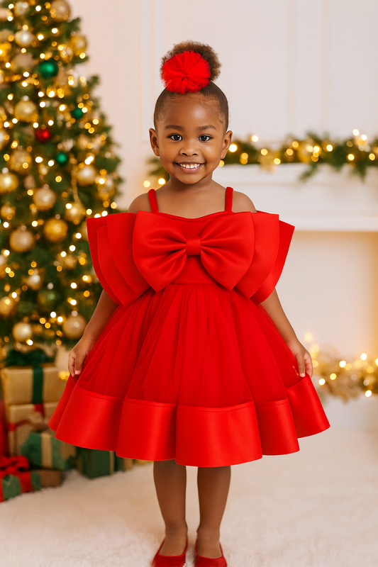 Holly Dress | Luxury Holiday Toddler Dress