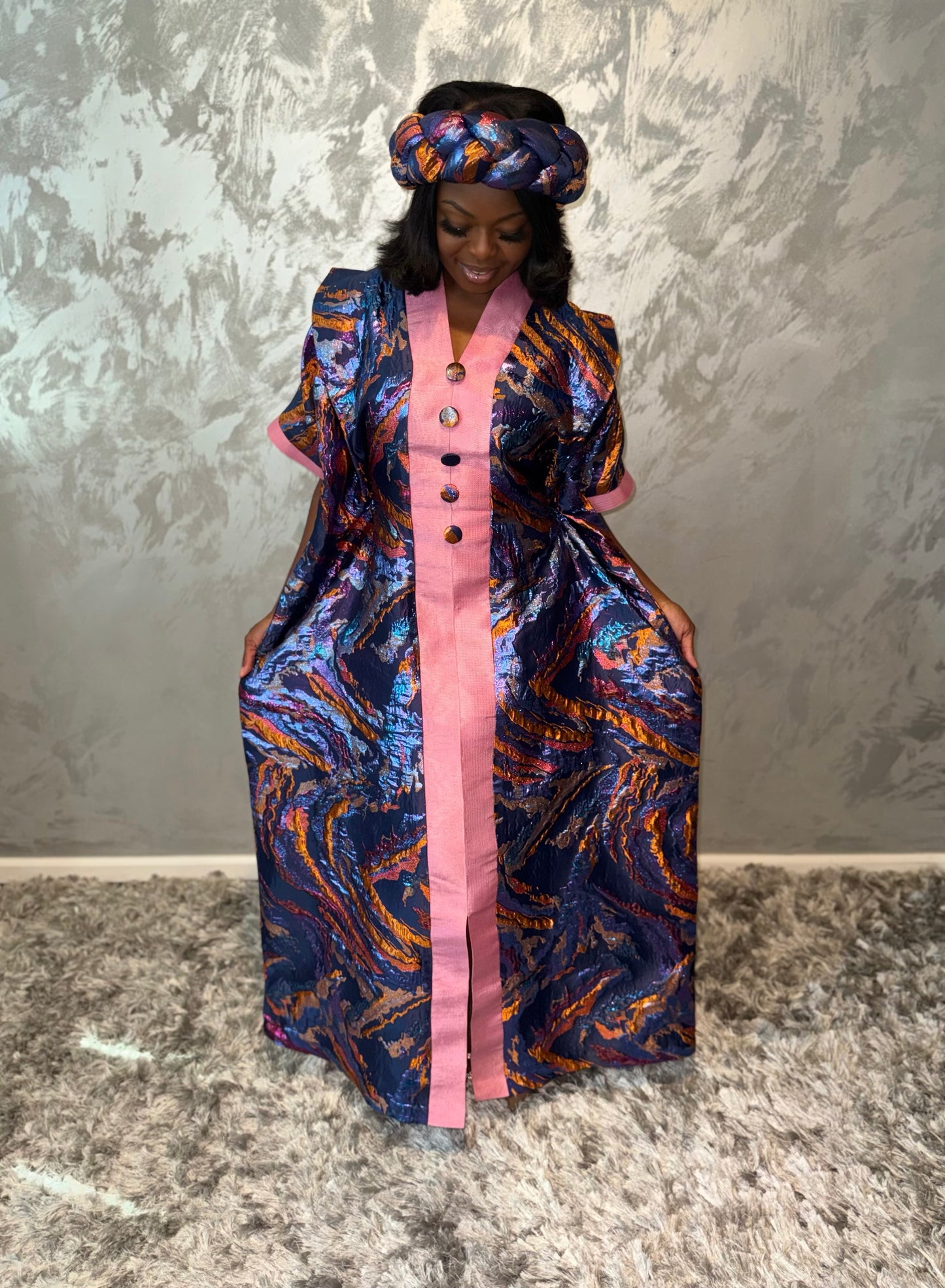 Adult Royal Metallic Kaftan