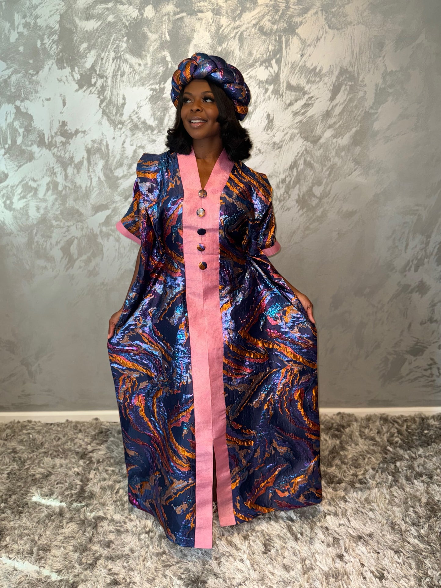 Adult Royal Metallic Kaftan