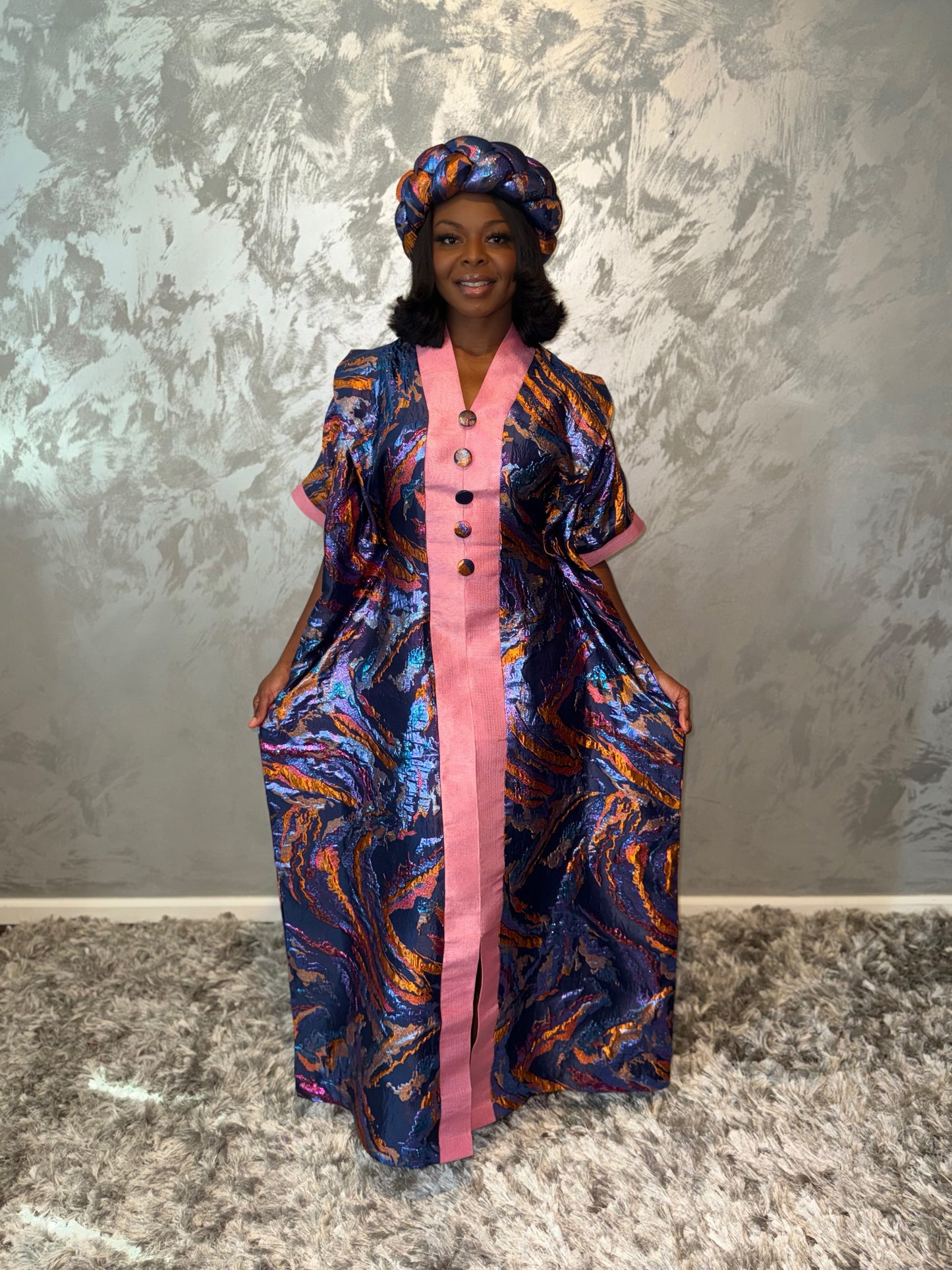Adult Royal Metallic Kaftan
