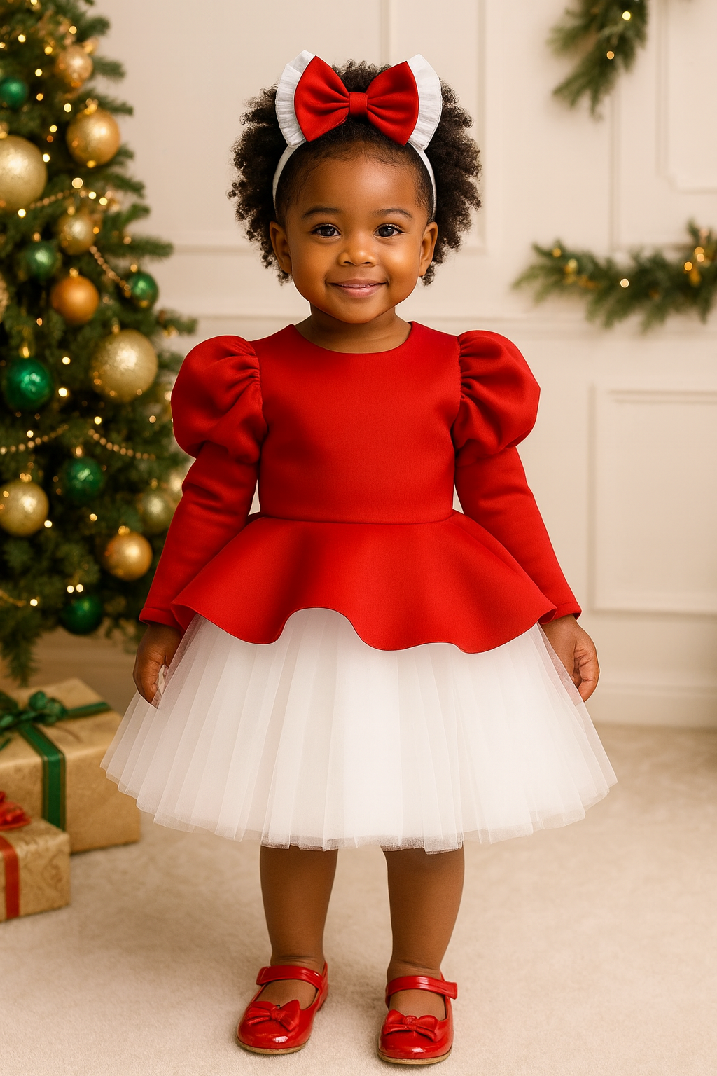 holiday toddler dress Angelic Dress