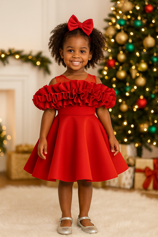 Noel Dress | Luxury Holiday Toddler Dress