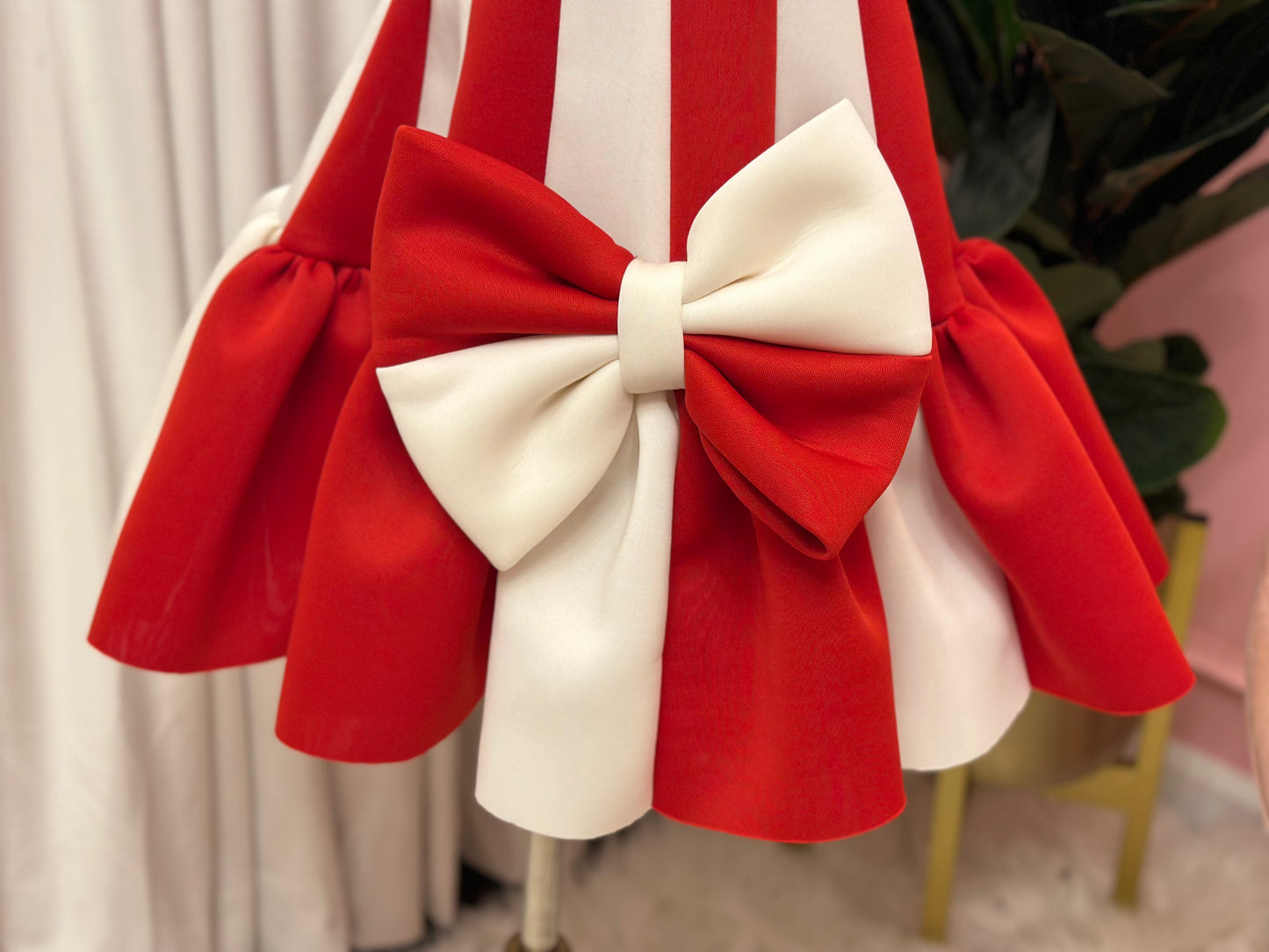 Candy Cane Dress | Luxury Holiday Toddler Dress