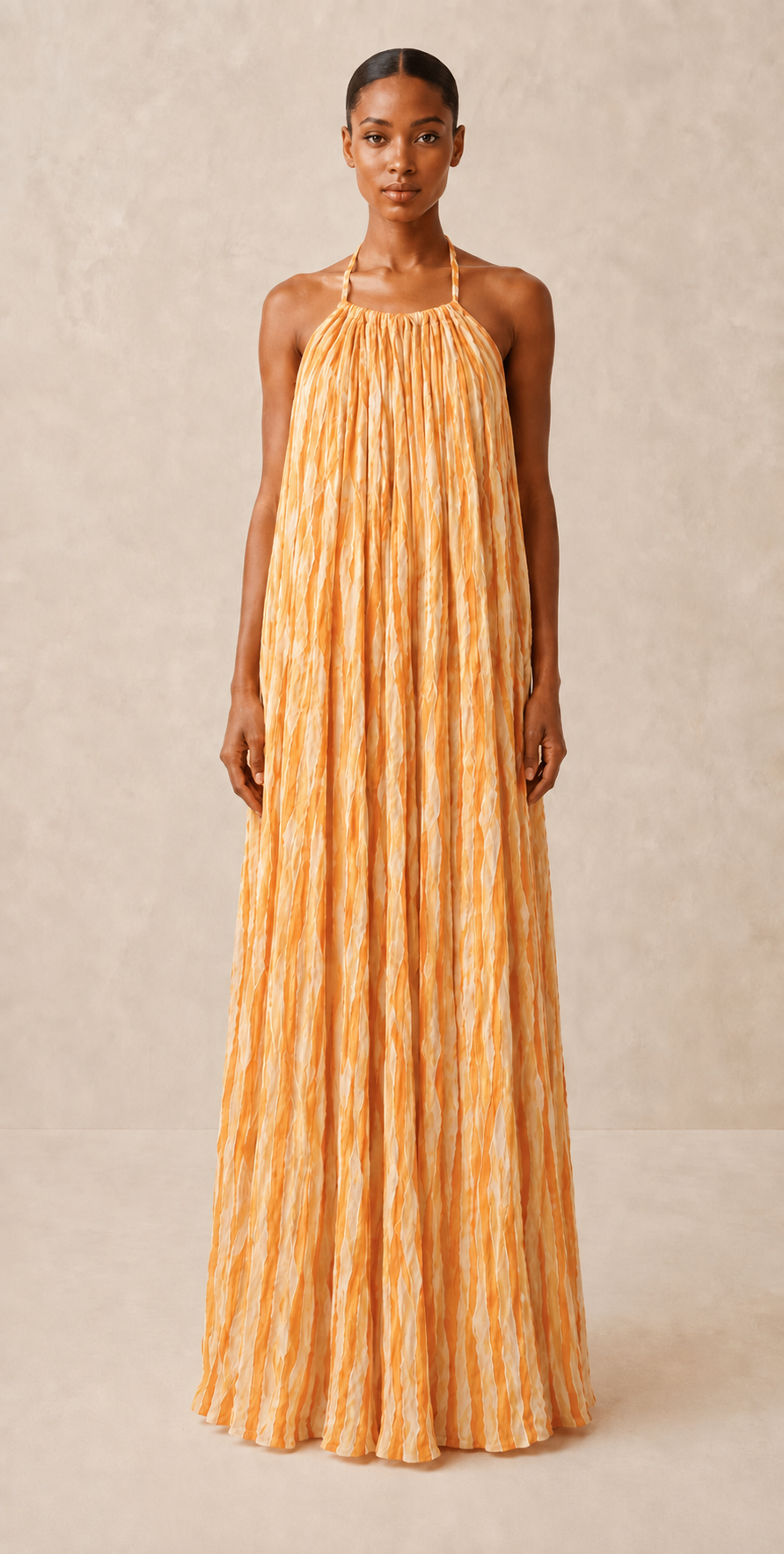 Women’s Adire Backless Dress