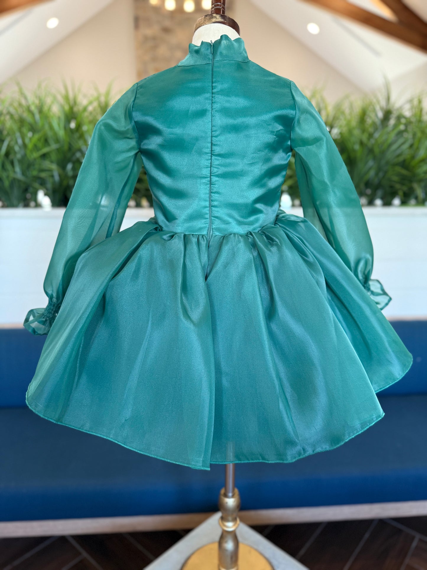 PRE-ORDER The Emerald Belle Dress — Emerald Green Children’s Christmas Dress
