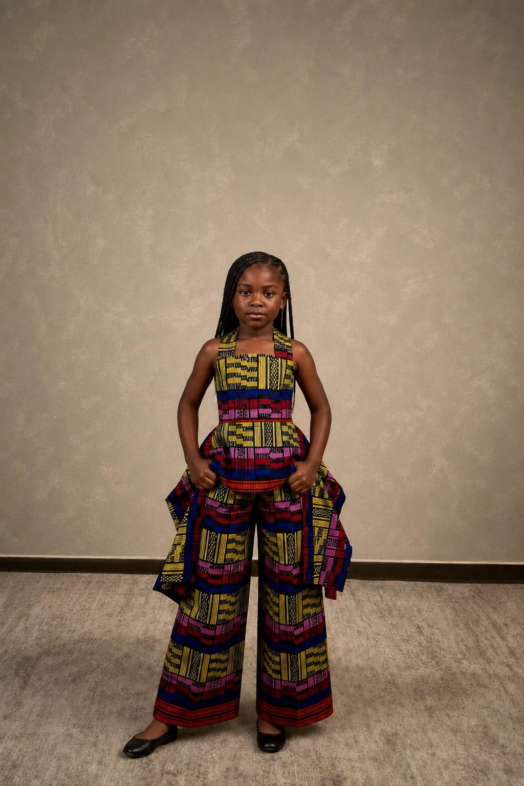Girls’ Ara Multicolor African Print Two-Piece Set