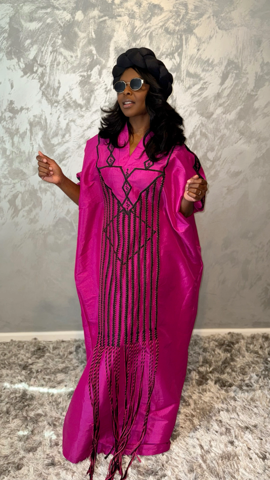 Adult Aztec Kaftan in Fuchsia