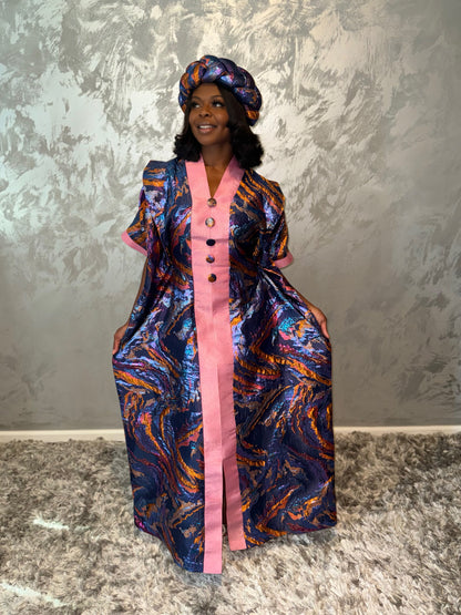 Adult Royal Metallic Kaftan