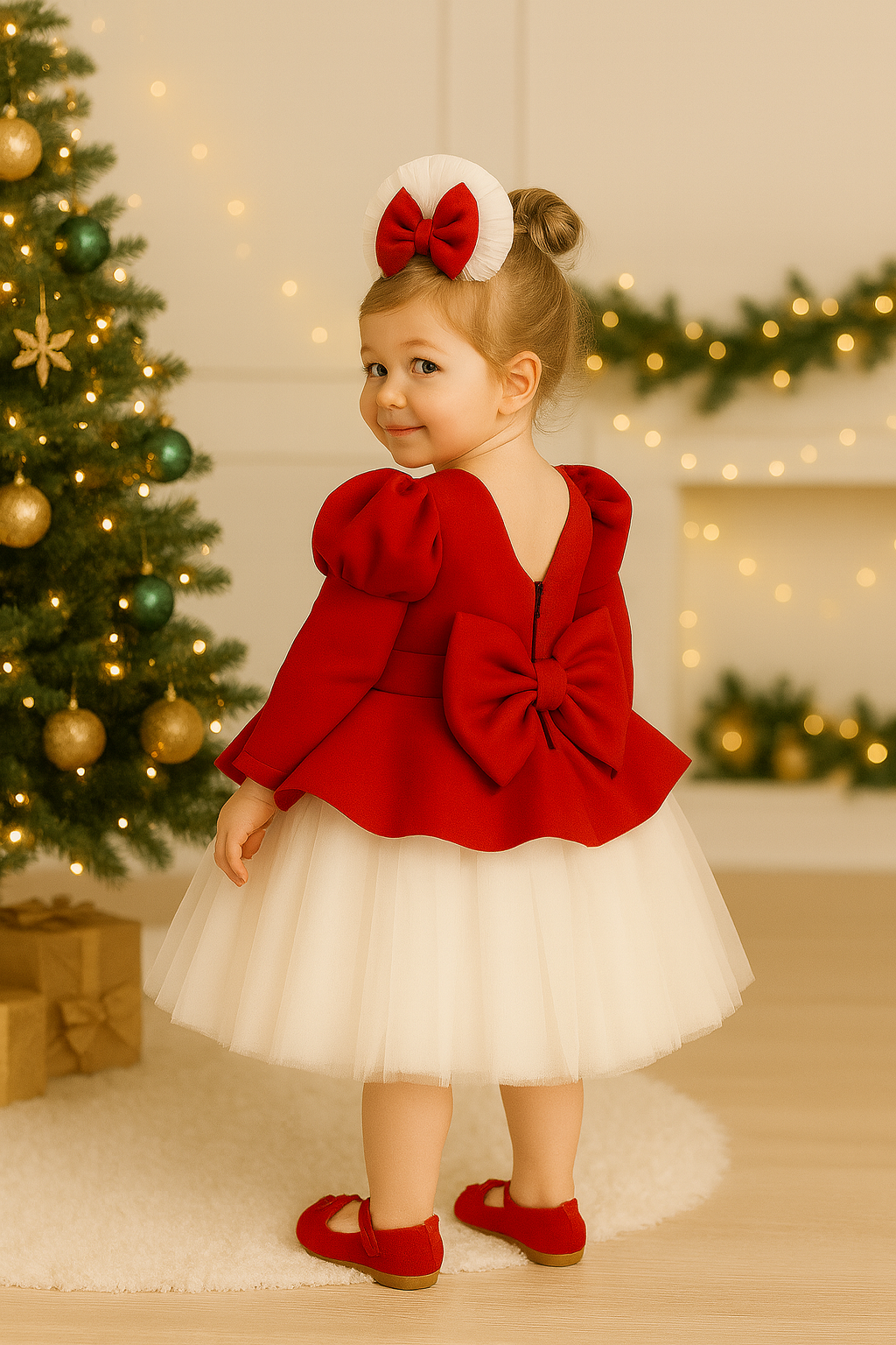 PRE-ORDER Angelic Dress | Luxury Holiday Girl Dress 7-10