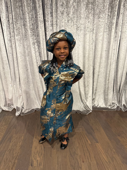 Children's Emerald Rafiance Kaftan