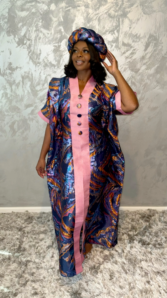 Adult Royal Metallic Kaftan