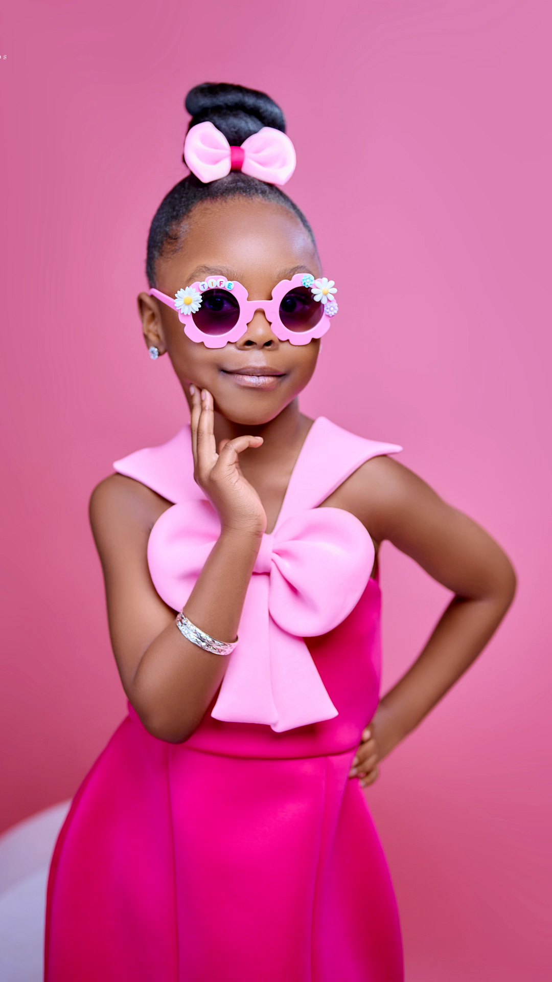 Dream Doll Dress | Pink Valentine Toddler Dress with Bow — Little Miss Valentine Edit