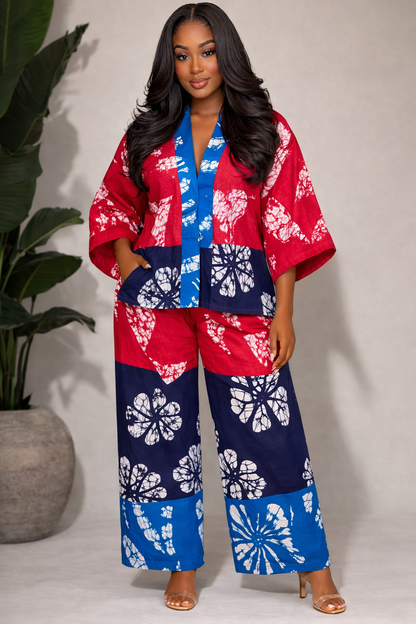 Amara Set – Luxury Ankara Two-Piece Outfit for Women