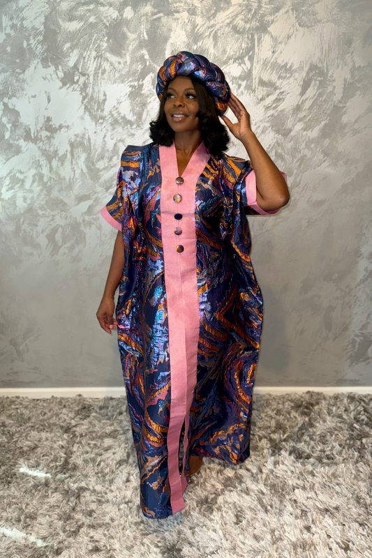 Adult Royal Metallic Kaftan