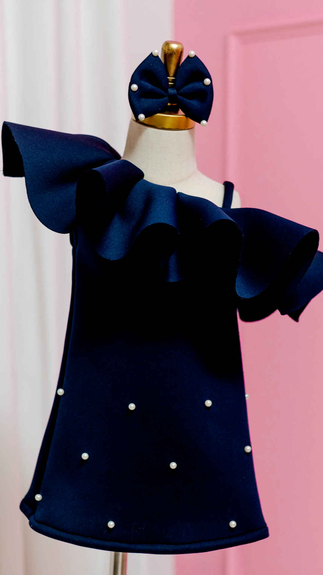 Navy Blue Pearl dress