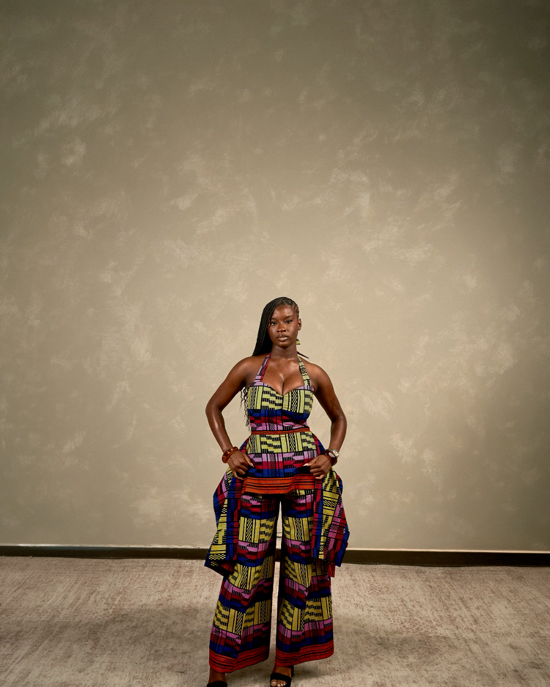 The Women’s Ara Multicolor African Print Top