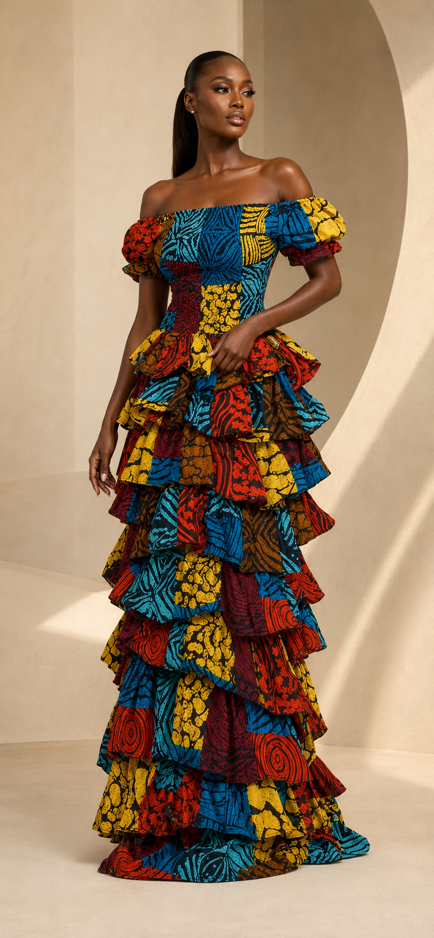 Women’s Off Shoulder Ruffle Dress