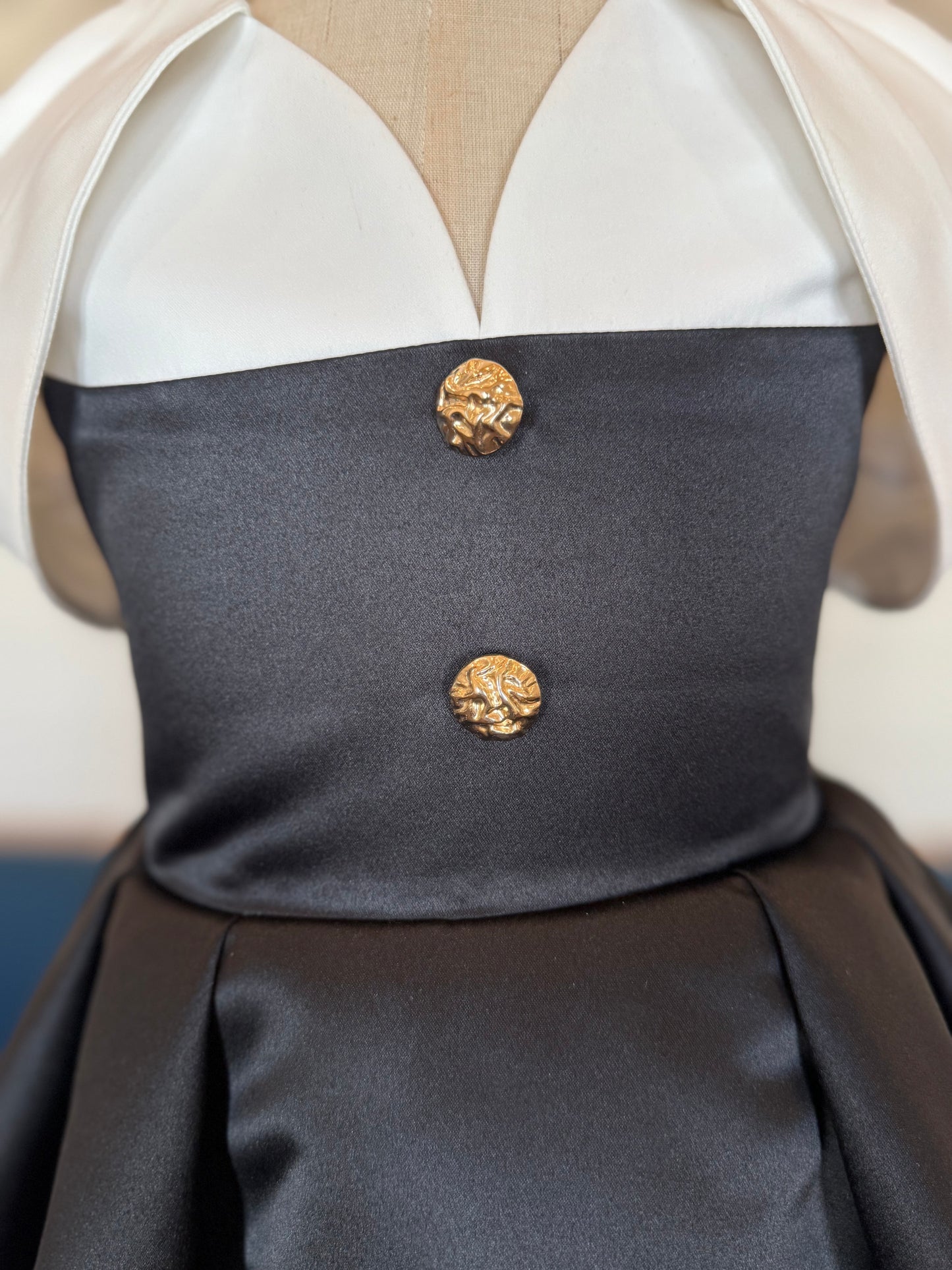 PRE-ORDER The Grace Royale Dress —Black & White  Children’s Christmas Dress